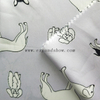 Fancy women dresses fabric polyester high quality satin spandex printed