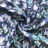 Fancy printed women dresses fabric polyester 50D chiffon pearl digital fabric 