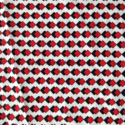 fancy women dresses fabric polyester polka printed 