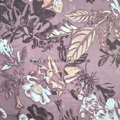 Fancy printed women dresses fabric polyester 75D chiffon fabric 