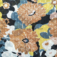 Fancy women dresses fabric polyester chiffon jacquard printed 