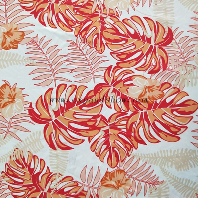 fancy women dresses fabric polyester polka printed 