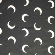 fancy women dresses fabric polyester polka printed 
