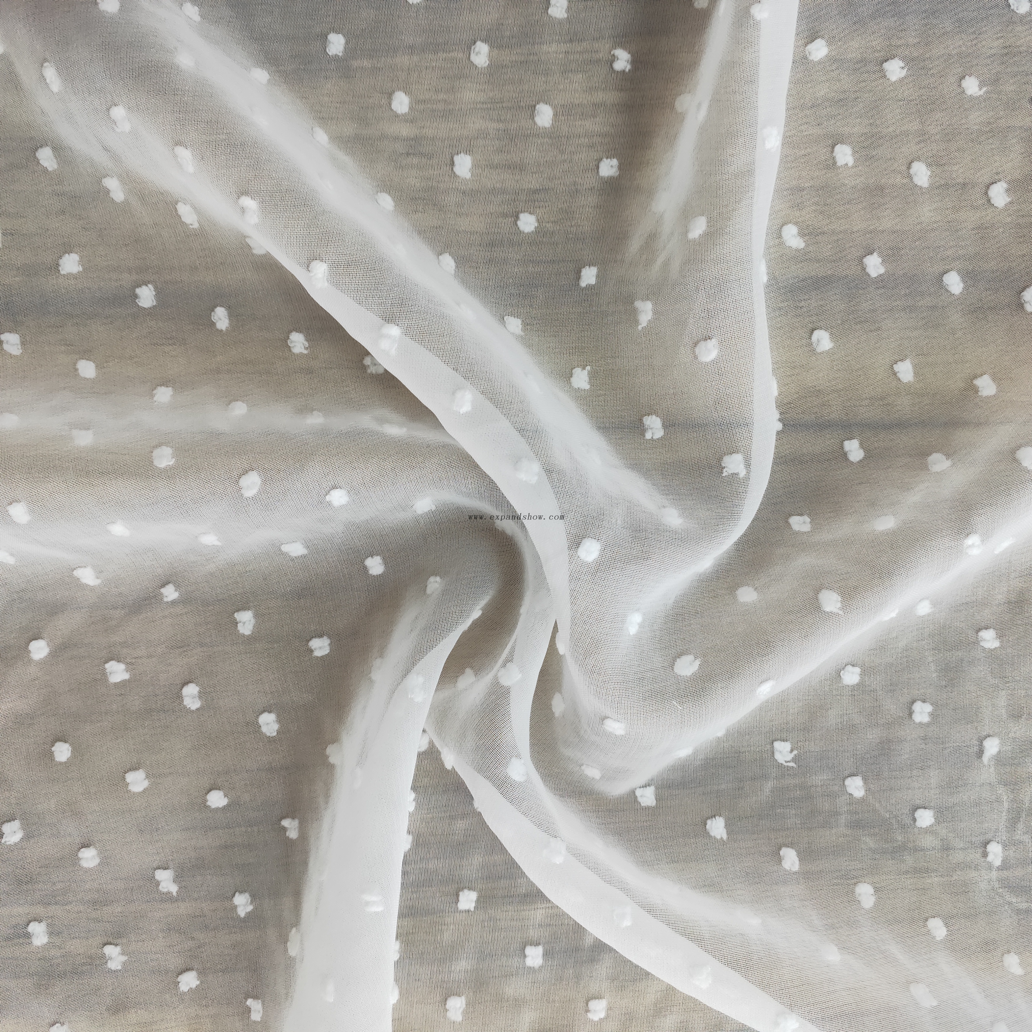 Fancy women dresses fabric polyester chiffon jacquard dyed 