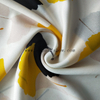 Fancy women dresses fabric polyester tissue crepe printed fabric 