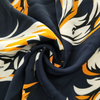 fancy women dresses fabric polyester polka printed 
