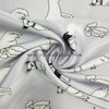 Fancy women dresses fabric polyester high quality satin spandex printed 