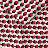 fancy women dresses fabric polyester polka printed 