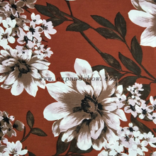Fancy women dresses fabric polyester tissue faille spandex printed