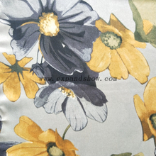 Fancy women dresses fabric polyester tissue crepe printed fabric 