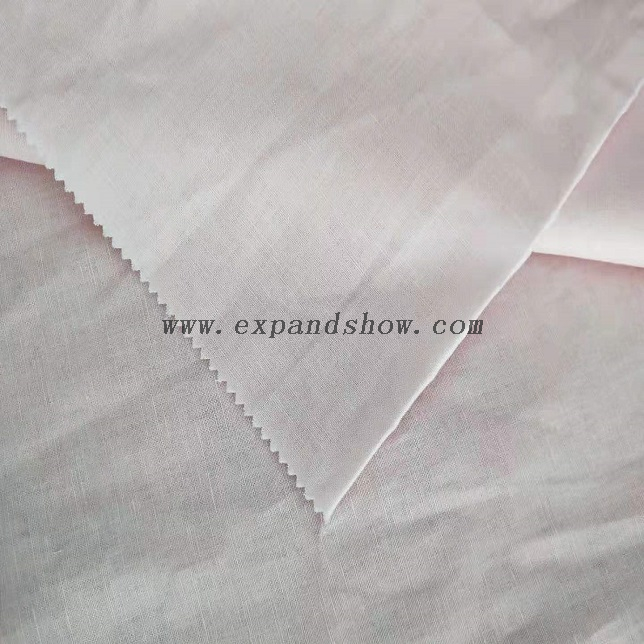Fancy women dresses fabric linen slub dyed fabric 