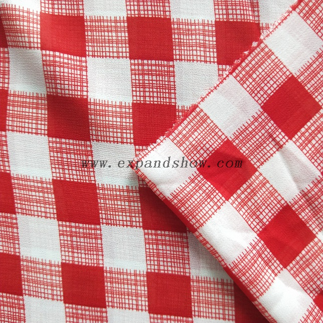 Fancy printed women dresses fabric polyester 75D chiffon fabric 
