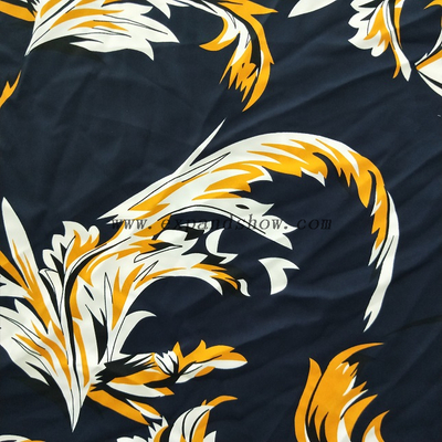 fancy women dresses fabric polyester polka printed 