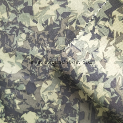 Fancy printed women dresses fabric polyester pongee pearl fabric