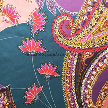 Fancy women dresses fabric polyester high quality satin spandex printed 