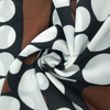 Fancy women dresses fabric polyester high quality soft moss crepe dobby georgette printed 