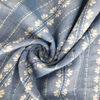 Fancy women dresses fabric C+R dobby yarn dyed 