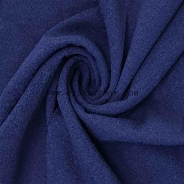 Fancy women dresses fabric polyester scuba crepe dyed fabric