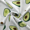 fancy women dresses fabric polyester polka printed 