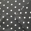 fancy women dresses fabric polyester polka printed 