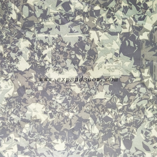 Fancy printed women dresses fabric polyester pongee pearl fabric