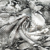 Fancy women dresses fabric polyester high quality soft moss crepe dobby georgette printed 