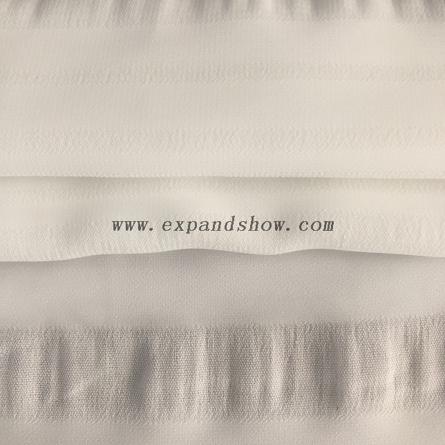 Fancy women dresses fabric polyester high quality CEY chiffon stripe dyed 