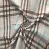Fancy women dresses fabric cotton yarn dyed with lurex fabric 