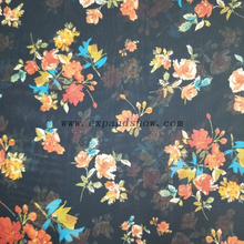 Fancy printed women dresses fabric polyester 75D chiffon fabric 