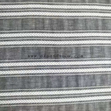 Fancy women dresses fabric C+R dobby yarn dyed 