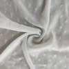 Fancy women dresses fabric polyester chiffon crinkle jacquard dyed 