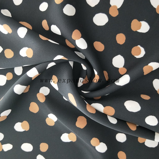 fancy women dresses fabric polyester SPH rhombus printed 